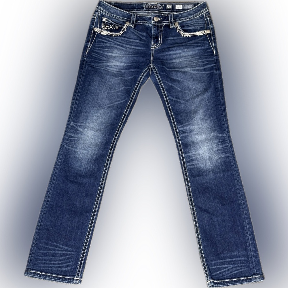 Miss Me Straight Leg Jeans - Picture 2 of 5